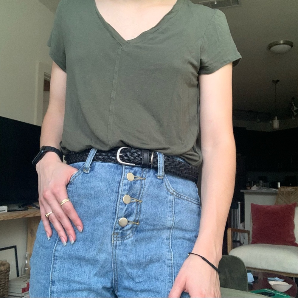 Army Green V-neck